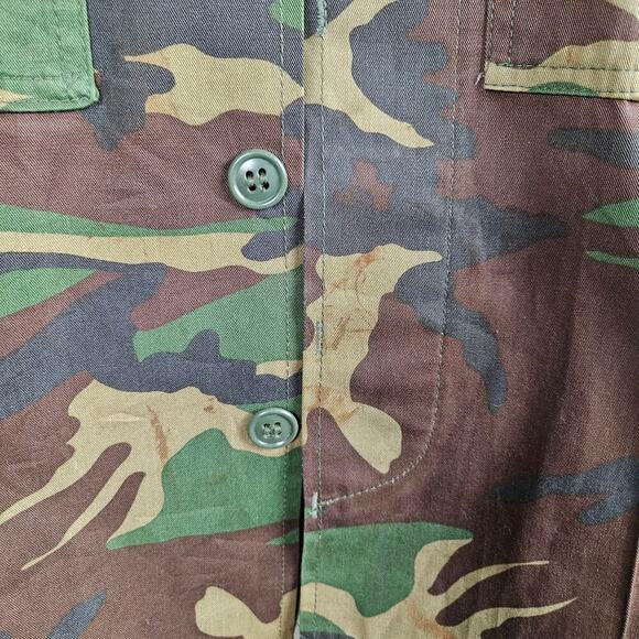 NEW Tricia Fix Upcycled Camo Shirt XS Embroidered Boho Army Teal OOAK NWT - Picture 9 of 15